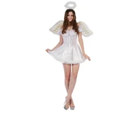 Role play-set for adult Angel (dress, headband, wings), size S